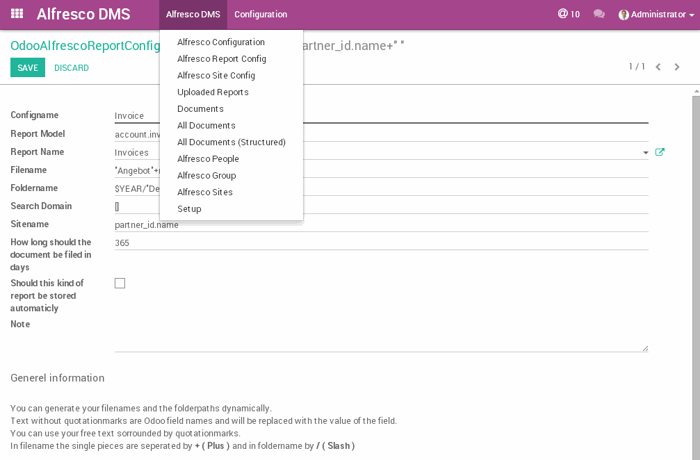 Odoo image and text block